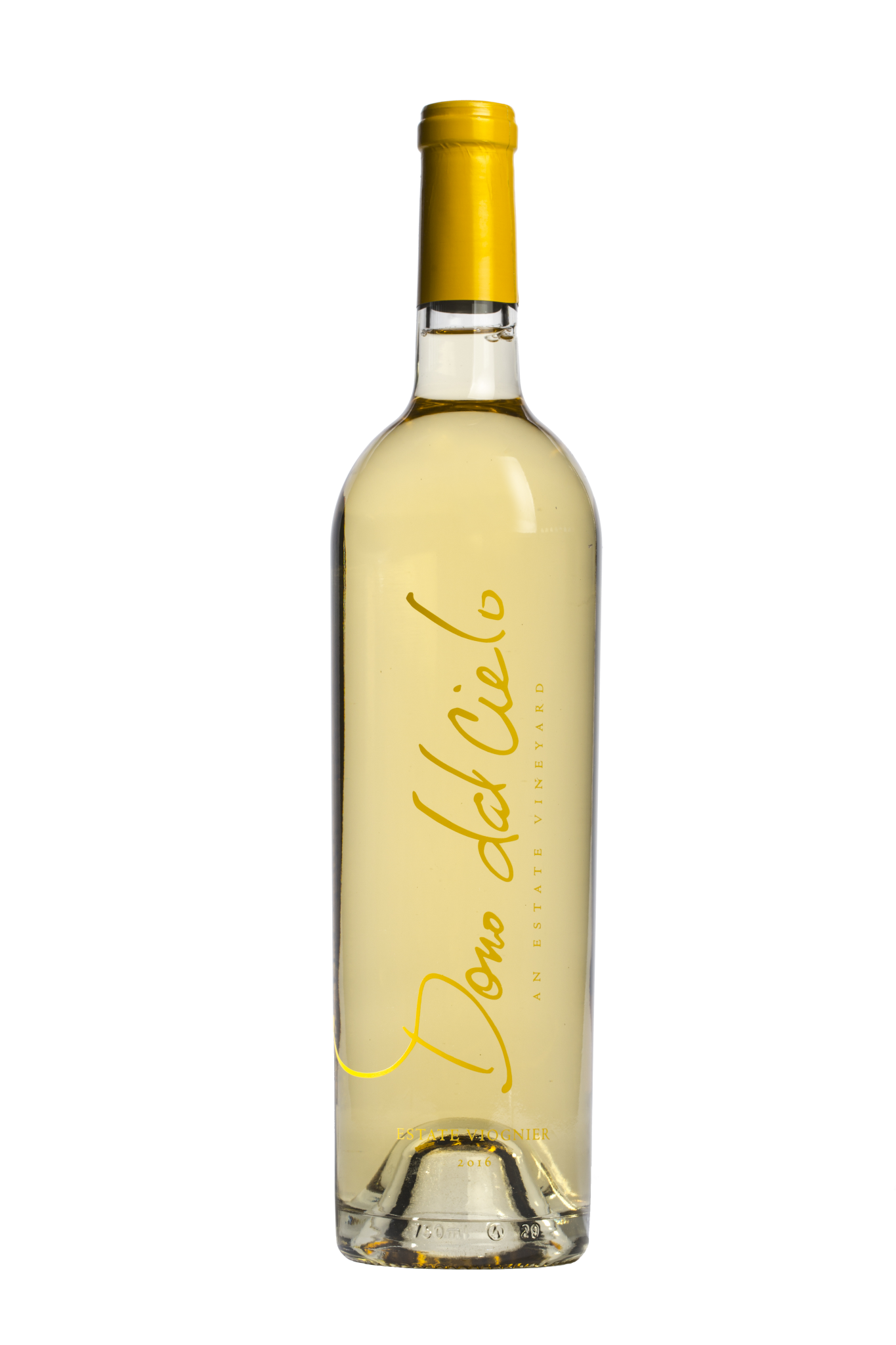 Bottle of 2025 Viognier white wine from Dono dal Cielo